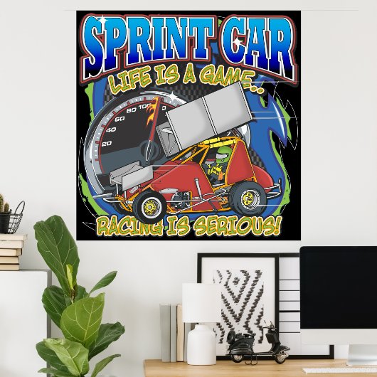 Sprint Car Life ポスター (ホームオフィス)