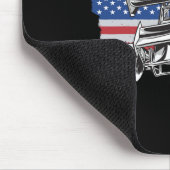 Sprint Car Racing Usa Flag  マウスパッド (コーナー)