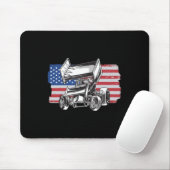 Sprint Car Racing Usa Flag  マウスパッド (マウス)