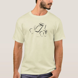 Sprintcar 01 ブラック ナチュラル フロント tシャツ