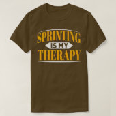 SprinterのSprintingデザイン Tシャツ (デザイン正面)