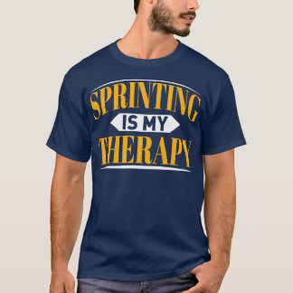 SprinterのSprintingデザイン Tシャツ