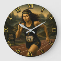 Sprinter Funny Mona Lisa Track & Field Athletes