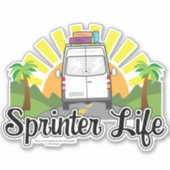 Sprinter Lifeカスタム-Cut Vinylシール | Vanlife | シール (正面)