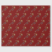 Sprinter Stickman ラッピングペーパー (フラット)