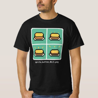 sprite_button_8bit.png Tシャツ
