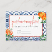 Spritzイタリアンいくつのキスシャワーゲームの答え エンクロージャーカード (正面)