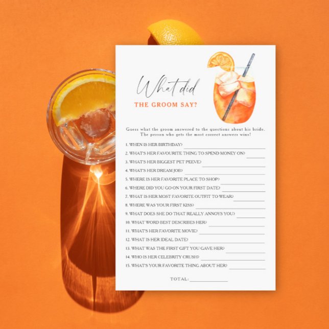 Spritzブライダルシャワー新郎は何と言った (クリエイターアップロード済み)