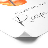 Spritzブライダルシャワー – あなたのレシピカードはこちら ポスター (角)