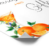 Spritz地中海のブライダルシャワーカードとギフト ポスター (角)