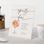 Spritz Bar Modern Calligraphy Table Sign  台座サイン (インサイチュ)