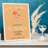 Spritz & Celebrate! Aperol Spritz Signature Drink  フォトプラーク (側面)