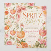 Spritz in Bloom バースデーパーティー 招待状 (正面/裏面)
