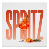 Spritz Luxury Cocktail Editorial Graphic  ポスター (正面)