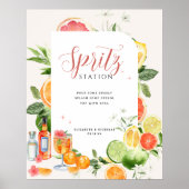 Spritz Station | シグネチャードリンク ウェディング ポスター (正面)