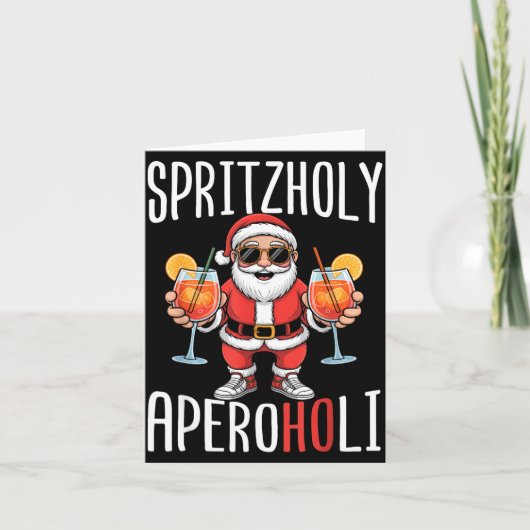 Spritzholy Aperoholi - Santa Aperitif Funny Spritz カード (正面)