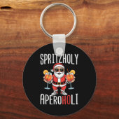 Spritzholy Aperoholi - Santa Aperitif Funny Spritz キーホルダー (正面)