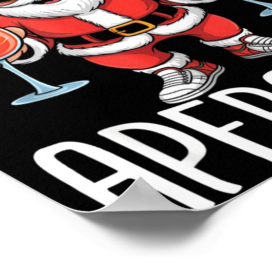 Spritzholy Aperoholi - Santa Aperitif Funny Spritz ポスター (角)