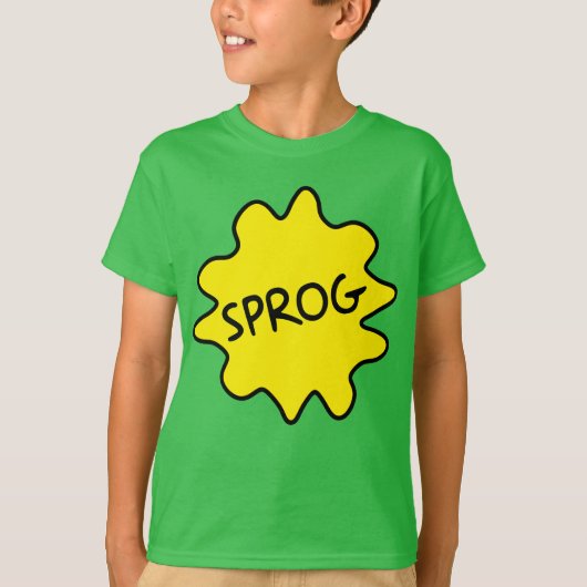 Sprogイギリスの俗語(子ども) Tシャツ (正面)