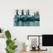 Spruanceクラス駆逐艦， NAV STA，サンディエゴ，カル ポスター (ホームオフィス)