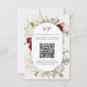 Spruce & Lace | ウィンターフラワー ウェディングクレスト RSVP (裏面)