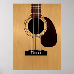 Spruce Top Acoustic Guitar ポスター