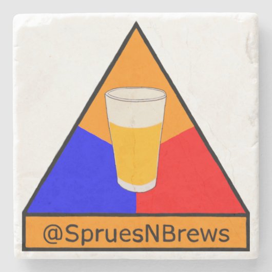 @SpruesNBrews Armord Division Premium Coaster ストーンコースター (正面)