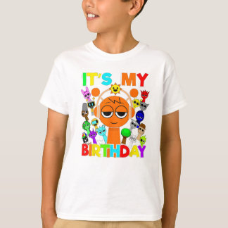 Sprunki お誕生日おめでとう! - Oren Simon Funbot Pinki Tシャツ