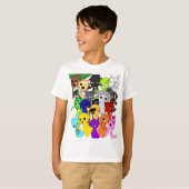 Sprunki Group! | Simon Oren Funbot Pinki Wenda Jev Tシャツ (正面フル)