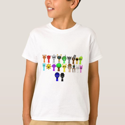 Sprunki Phase 1 - Simon Oren Funbot ピンキウェンダ Tシャツ (正面)