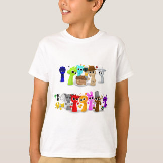 Sprunki Sprunky Simon Oren Funbot Pinki Wend in 3D Tシャツ