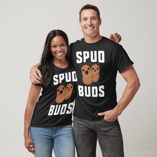 Spud Buds Funny Potato T-Shirt Friend Team Vegetab Tシャツ (ユニセックス)