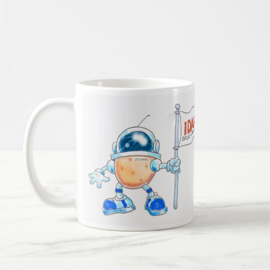 Spudnikはアイダホのための月を要求します! コーヒーマグカップ (左)
