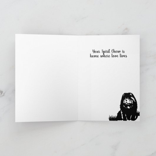 SPUN FROM LIGHT Chow memorial カード (内部)