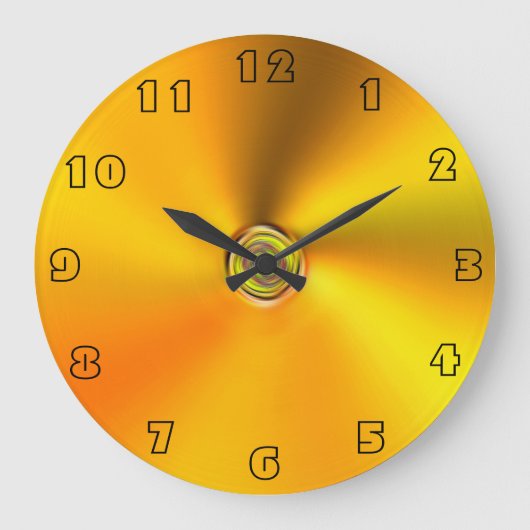 Spun Gold Wall Clock ラージ壁時計 (正面)