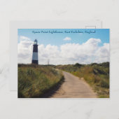Spun Point Light house, Yorkshire，はがき ポストカード (正面/裏面)