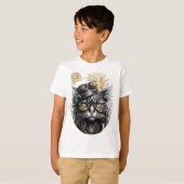 Spunky Paws The Funky Steampunk Cat  Tシャツ (正面フル)