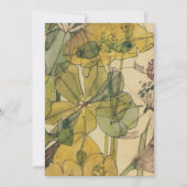 Spurge With Yham Flowers Charles Rennie Mackintosh 招待状 (正面)