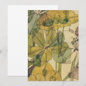 Spurge With Yham Flowers Charles Rennie Mackintosh 招待状 (正面/裏面)