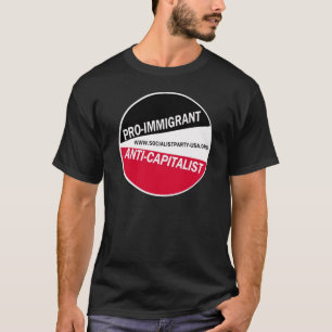 SPUSAの親移民かアンチ資本家 Tシャツ