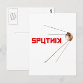SPUTNIK -宇宙/ソロシアのフトユニオン/テクノロジー ポストカード (正面/裏面)