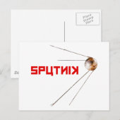 SPUTNIK -宇宙/ソロシアのフトユニオン/テクノロジー ポストカード (正面/裏面)