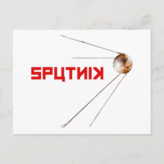 SPUTNIK -宇宙/ソロシアのフトユニオン/テクノロジー ポストカード (正面)