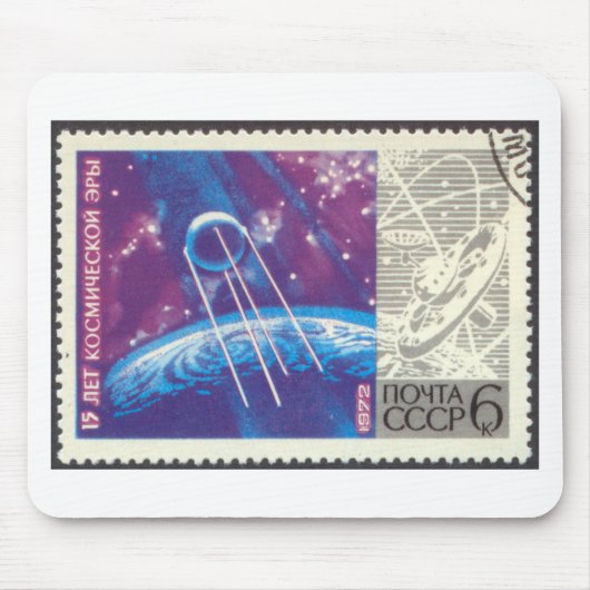 Sputnik 1のロシアのな宇宙科学15年 マウスパッド (正面)