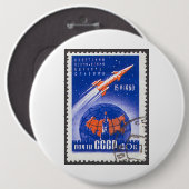 Sputnik 5月4日15日1960年 缶バッジ (正面&裏面)