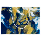 SPWキラキラする藍色 ラージペーパーバッグ (裏面)