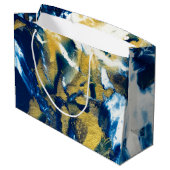 SPWキラキラする藍色 ラージペーパーバッグ (裏面アングル)