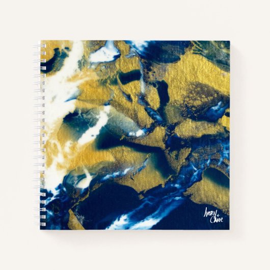 SPWWきらめくインディゴスパイラル ノートブック (正面)