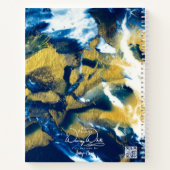 SPWWきらめくインディゴスパイラル ノートブック (裏面)