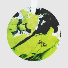 SPWWキーライムネーブルグリーン&ブラック抽象芸術 オーナメント